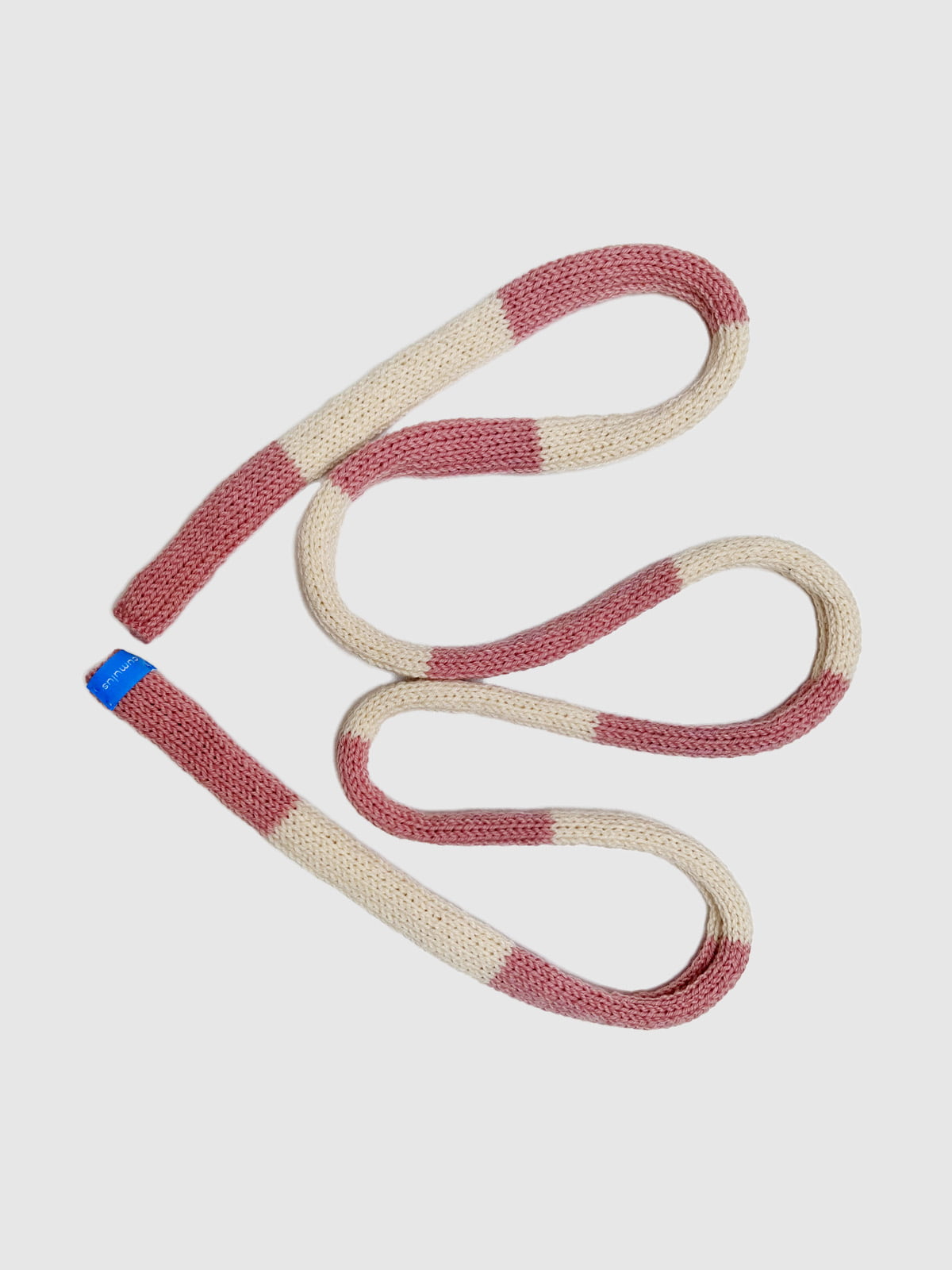 Skinny scarf pink off white