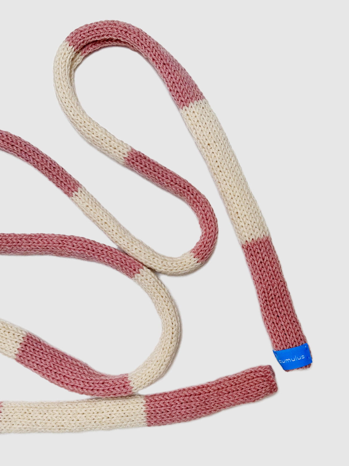 Skinny scarf pink off white - Image 2