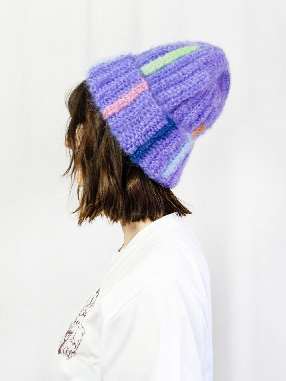 Beanie Fluff Periwinkle Lilac - Image 3