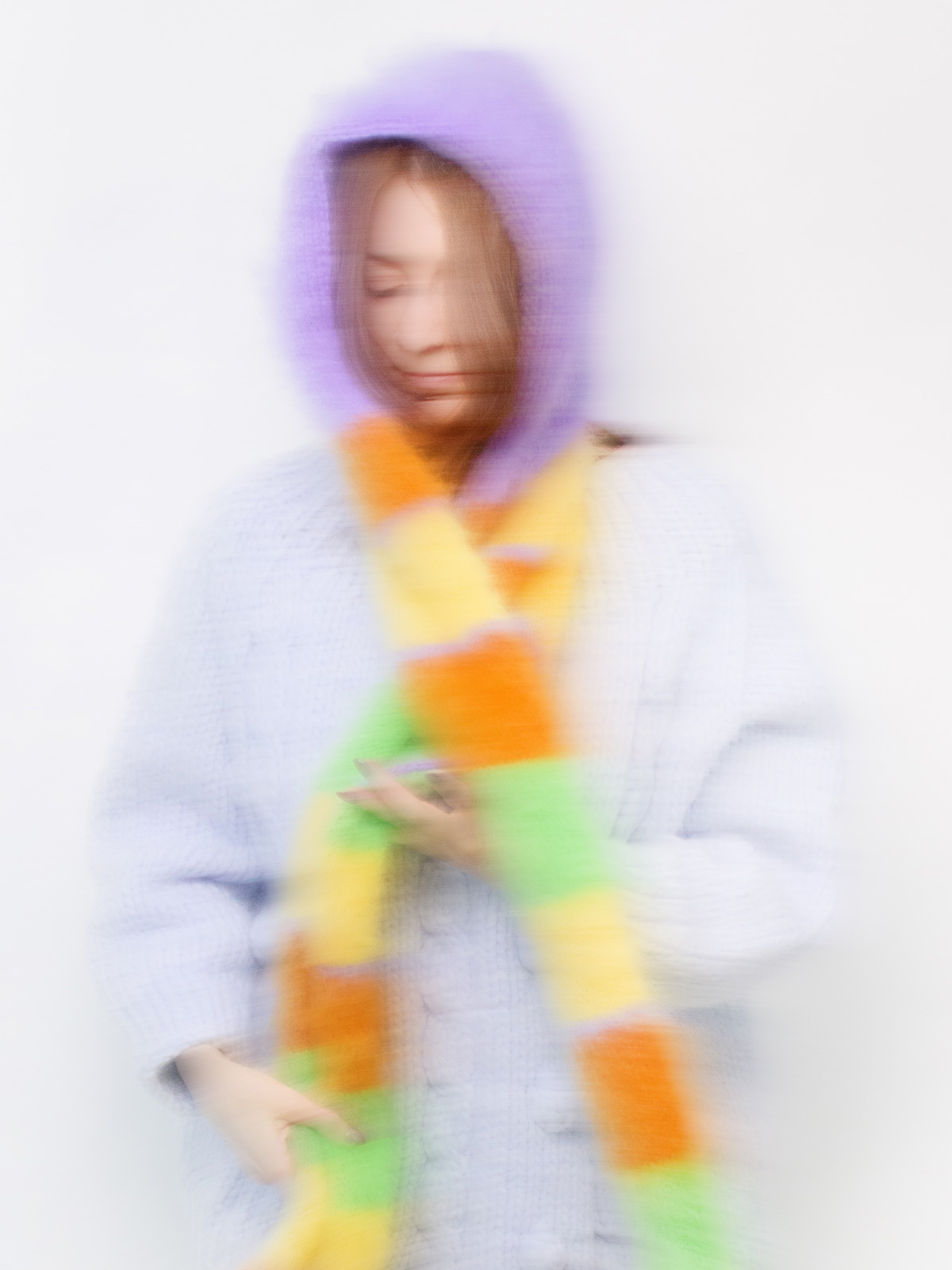 Hooded Scarf Violet Prism - Image 4